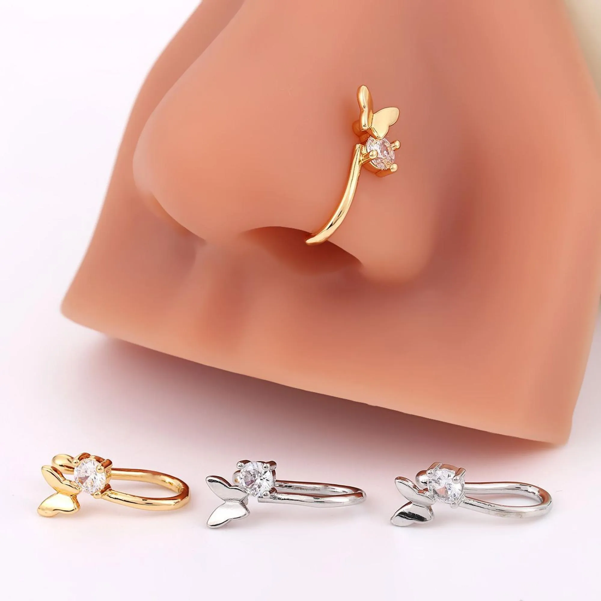 Chic Butterfly Non-Piercing Nose Clip