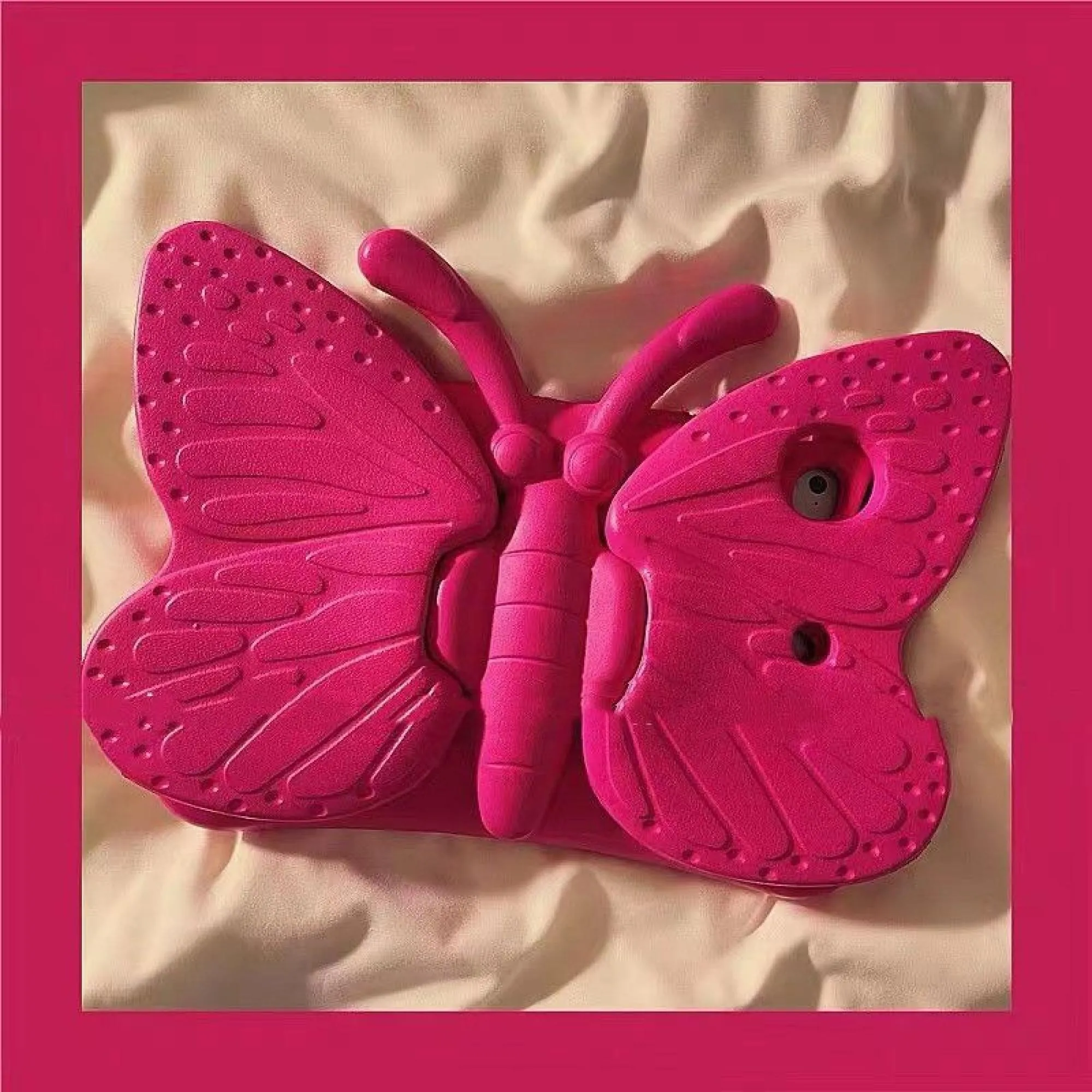 3D Butterfly Stand iPad 11-inch Silicone Case