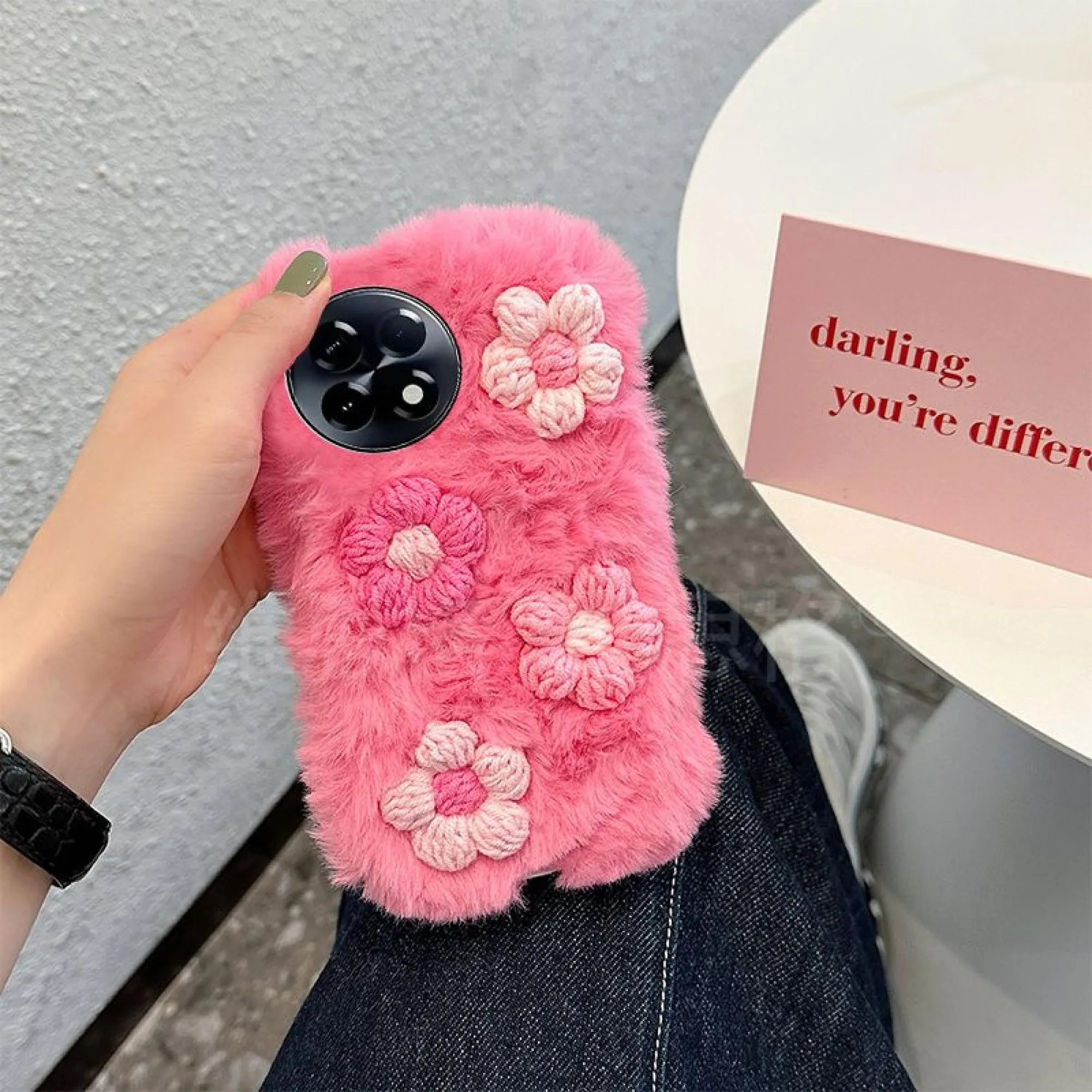 Premium Fluffy Floral Xiaomi Redmi Case