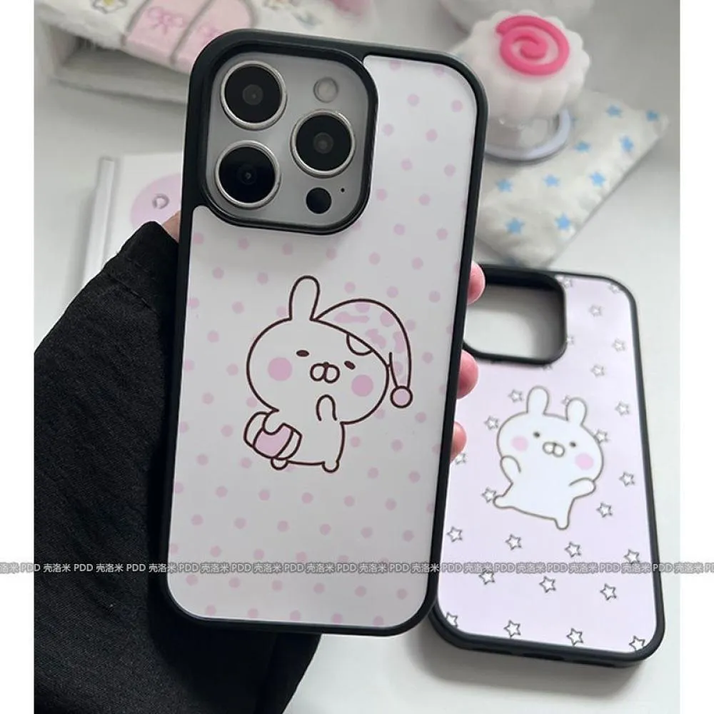 Cute Happy Sleeping Rabbit iPhone Case