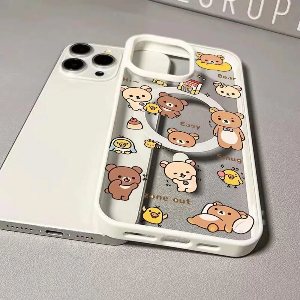 Retro Rilakkuma Magnetic Case for iPhone