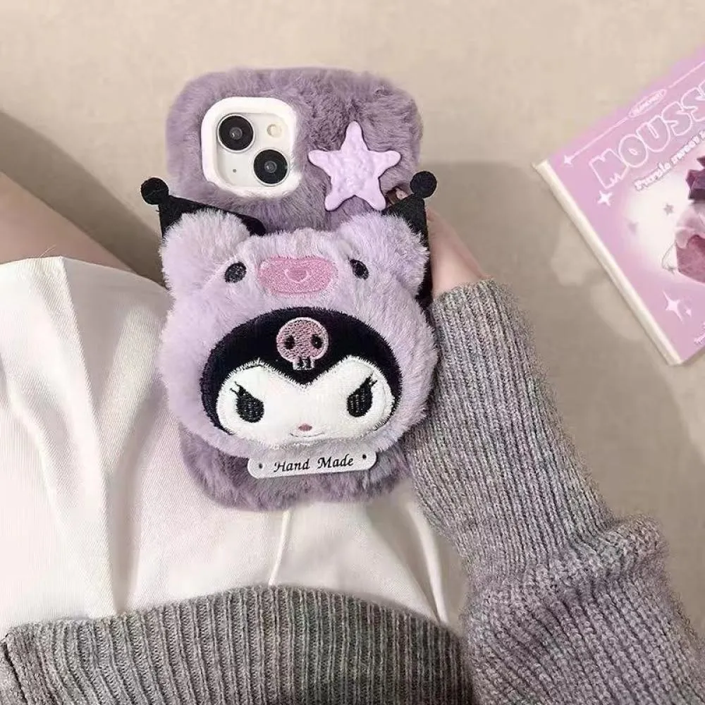 Plush Kuromi iPhone Case