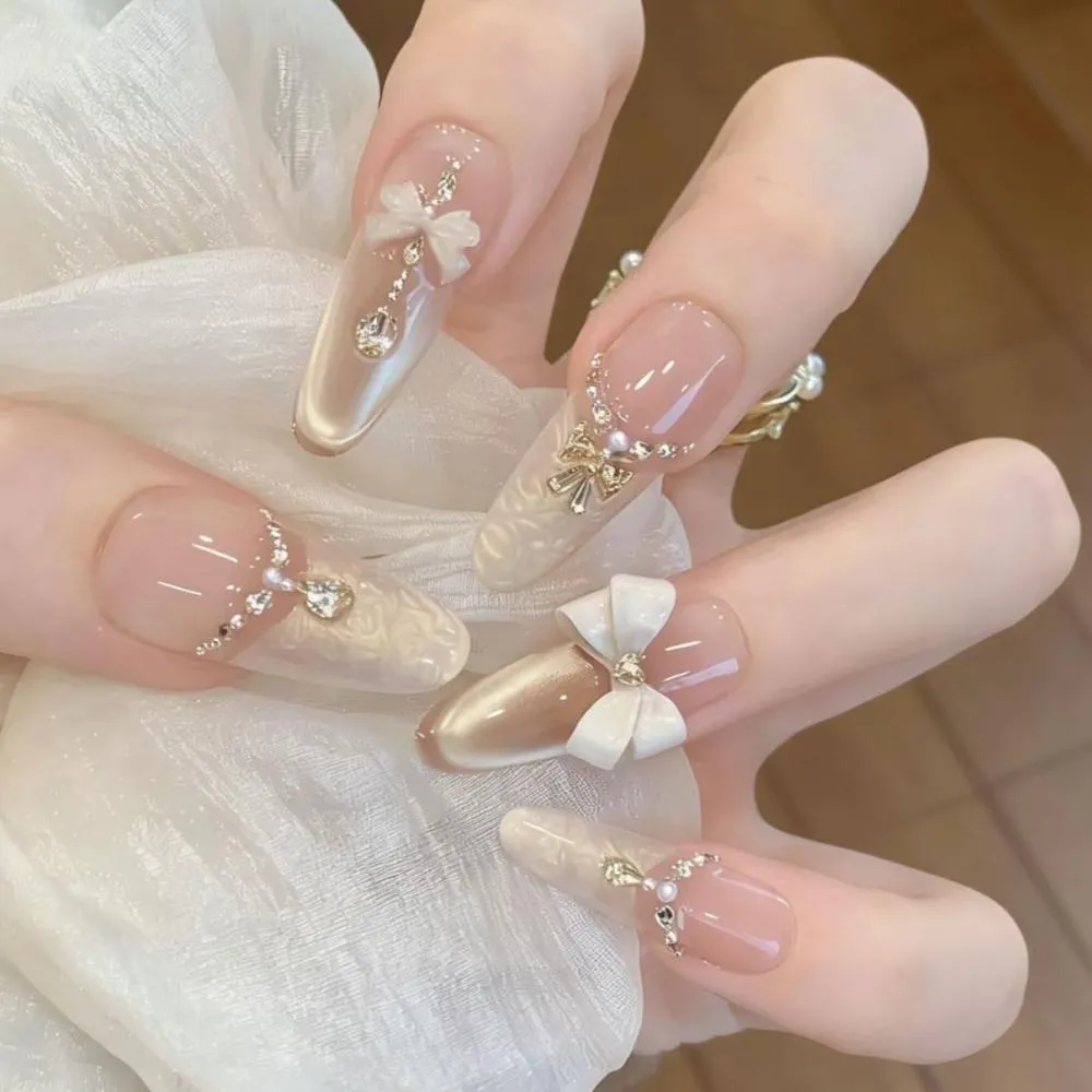 Champagne Ombre Butterfly Nail Polish